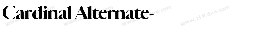 Cardinal Alternate字体转换